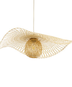 GLOBOSTAR® CINNABAR 01837 Boho Κρεμαστό Φωτιστικό Οροφής με Ντουί 1 x E27 AC 220-240V IP20 - Μπεζ - Μ75 x Π75 x Υ21cm 16 01837 6