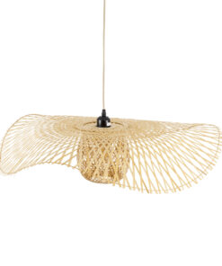 GLOBOSTAR® CINNABAR 01837 Boho Κρεμαστό Φωτιστικό Οροφής με Ντουί 1 x E27 AC 220-240V IP20 - Μπεζ - Μ75 x Π75 x Υ21cm 17 01837 7