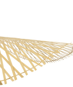 GLOBOSTAR® CINNABAR 01837 Boho Κρεμαστό Φωτιστικό Οροφής με Ντουί 1 x E27 AC 220-240V IP20 - Μπεζ - Μ75 x Π75 x Υ21cm 18 01837 8