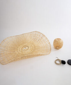 GLOBOSTAR® CINNABAR 01838 Boho Κρεμαστό Φωτιστικό Οροφής με Ντουί 1 x E27 AC 220-240V IP20 - Μπεζ - Μ100 x Π100 x Υ21cm 20 01838 10