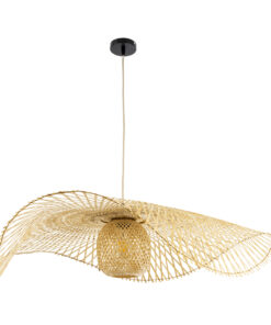 GLOBOSTAR® CINNABAR 01838 Boho Κρεμαστό Φωτιστικό Οροφής με Ντουί 1 x E27 AC 220-240V IP20 - Μπεζ - Μ100 x Π100 x Υ21cm 14 01838 4