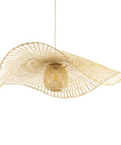 GLOBOSTAR® CINNABAR 01838 Boho Κρεμαστό Φωτιστικό Οροφής με Ντουί 1 x E27 AC 220-240V IP20 - Μπεζ - Μ100 x Π100 x Υ21cm 16 01838 6