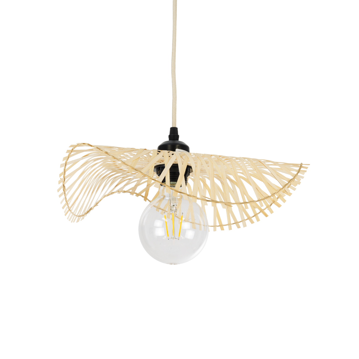 GLOBOSTAR® MELEMELE 01839 Boho Κρεμαστό Φωτιστικό Οροφής με Ντουί 1 x E27 AC 220-240V IP20 - Μπεζ - Μ35 x Π35 x Υ4cm 3 GloboStar® GLOBOSTAR® MELEMELE 01839 Boho Κρεμαστό Φωτιστικό Οροφής με Ντουί 1 x E27 AC 220-240V IP20 - Μπεζ - Μ35 x Π35 x Υ4cm
