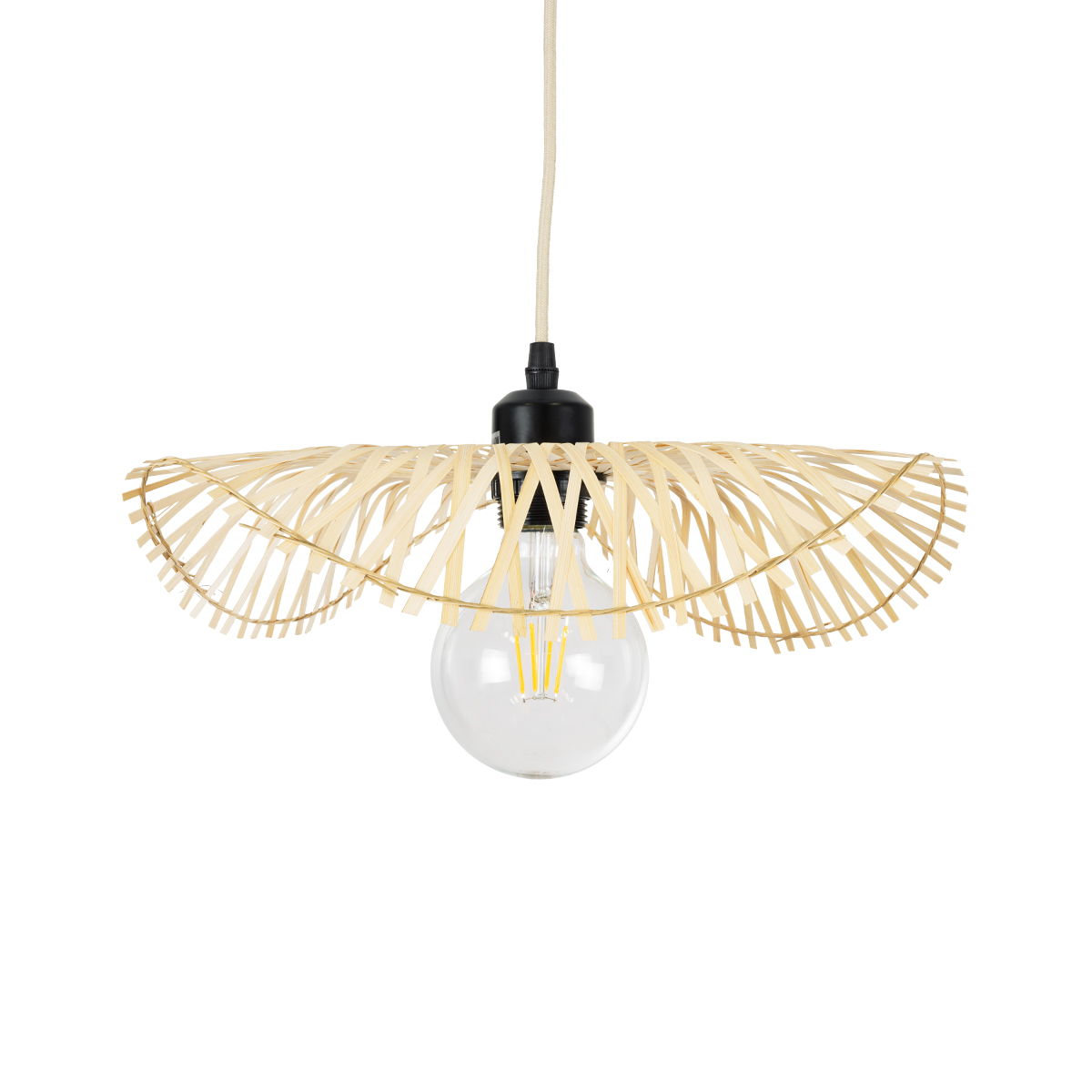 GLOBOSTAR® MELEMELE 01839 Boho Κρεμαστό Φωτιστικό Οροφής με Ντουί 1 x E27 AC 220-240V IP20 - Μπεζ - Μ35 x Π35 x Υ4cm 6 GLOBOSTAR® MELEMELE 01839 Boho Κρεμαστό Φωτιστικό Οροφής με Ντουί 1 x E27 AC 220-240V IP20 - Μπεζ - Μ35 x Π35 x Υ4cm - Image 4