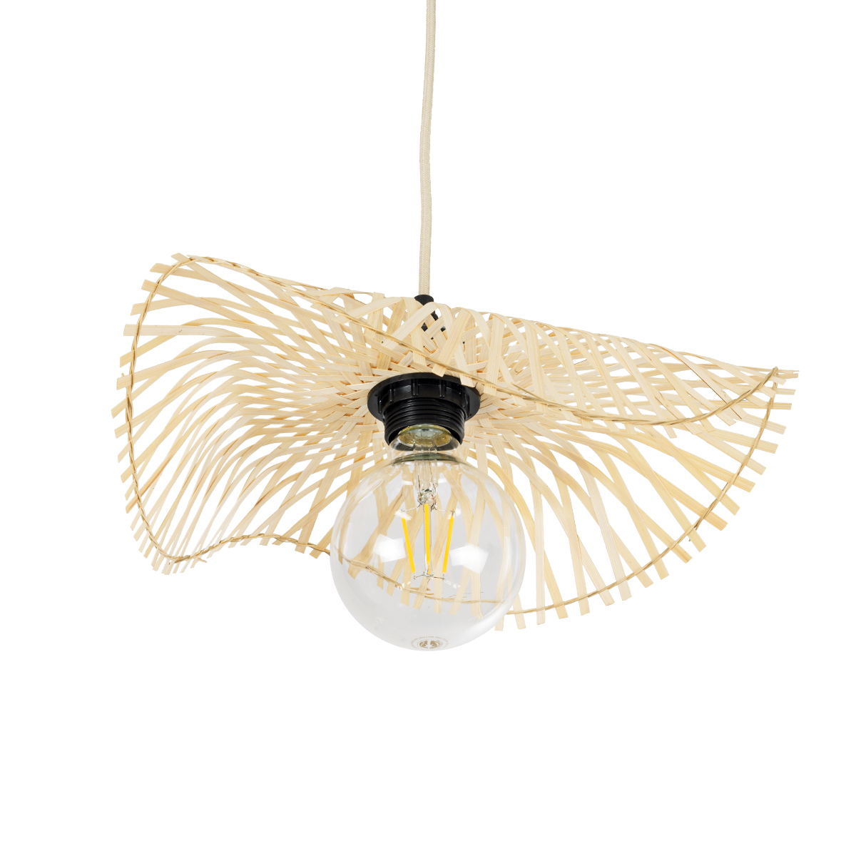 GLOBOSTAR® MELEMELE 01839 Boho Κρεμαστό Φωτιστικό Οροφής με Ντουί 1 x E27 AC 220-240V IP20 - Μπεζ - Μ35 x Π35 x Υ4cm 7 GLOBOSTAR® MELEMELE 01839 Boho Κρεμαστό Φωτιστικό Οροφής με Ντουί 1 x E27 AC 220-240V IP20 - Μπεζ - Μ35 x Π35 x Υ4cm - Image 5