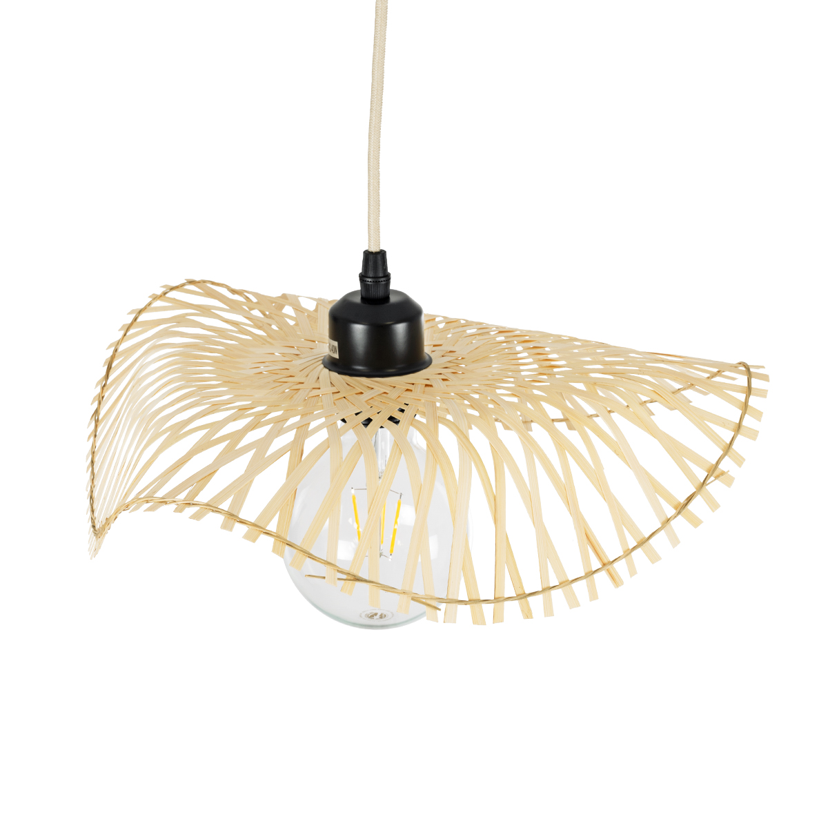 GLOBOSTAR® MELEMELE 01839 Boho Κρεμαστό Φωτιστικό Οροφής με Ντουί 1 x E27 AC 220-240V IP20 - Μπεζ - Μ35 x Π35 x Υ4cm 8 GLOBOSTAR® MELEMELE 01839 Boho Κρεμαστό Φωτιστικό Οροφής με Ντουί 1 x E27 AC 220-240V IP20 - Μπεζ - Μ35 x Π35 x Υ4cm - Image 6