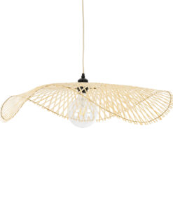 GloboStar® GLOBOSTAR® MELEMELE 01841 Boho Κρεμαστό Φωτιστικό Οροφής με Ντουί 1 x E27 AC 220-240V IP20 - Μπεζ - Μ75 x Π75 x Υ10cm