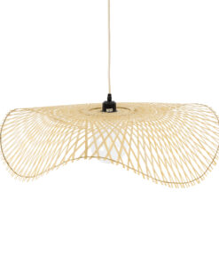 GLOBOSTAR® MELEMELE 01841 Boho Κρεμαστό Φωτιστικό Οροφής με Ντουί 1 x E27 AC 220-240V IP20 - Μπεζ - Μ75 x Π75 x Υ10cm 17 01841 7