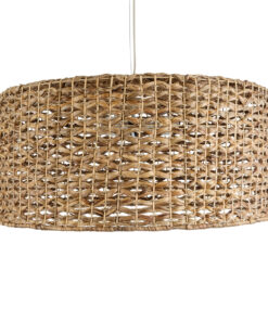 GLOBOSTAR® MANGATA 01850 Boho Κρεμαστό Φωτιστικό Οροφής με Ντουί 1 x E27 AC 220-240V IP20 - Καφέ - Μ90 x Π90 x Υ40cm 15 01850 5