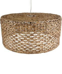 GLOBOSTAR® MANGATA 01850 Boho Κρεμαστό Φωτιστικό Οροφής με Ντουί 1 x E27 AC 220-240V IP20 - Καφέ - Μ90 x Π90 x Υ40cm 17 01850 7