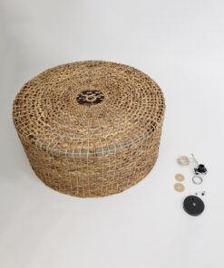 GLOBOSTAR® MANGATA 01850 Boho Κρεμαστό Φωτιστικό Οροφής με Ντουί 1 x E27 AC 220-240V IP20 - Καφέ - Μ90 x Π90 x Υ40cm 20 01850 9