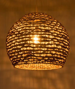 Alternative view of GLOBOSTAR® MANGATA 01851 Boho Κρεμαστό Φωτιστικό Οροφής με Ντουί 1 x E27 AC 220-240V IP20 - Μπεζ Καφέ - Μ60 x Π60 x Υ50cm