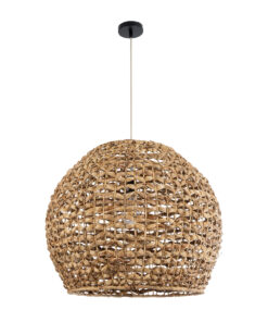 GLOBOSTAR® MANGATA 01851 Boho Κρεμαστό Φωτιστικό Οροφής με Ντουί 1 x E27 AC 220-240V IP20 - Μπεζ Καφέ - Μ60 x Π60 x Υ50cm 14 01851 4