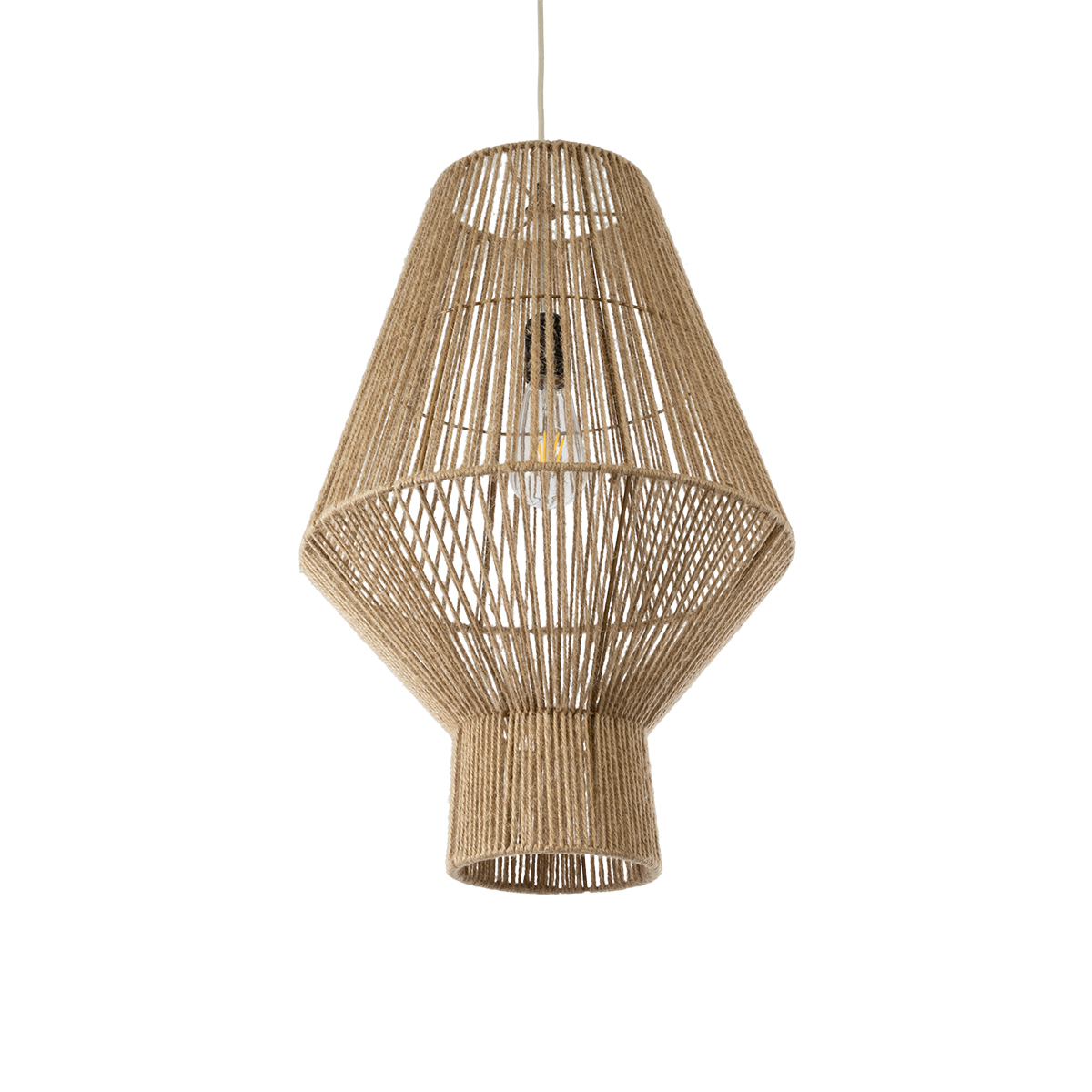 GLOBOSTAR® CAYMAN 01853 Boho Κρεμαστό Φωτιστικό Οροφής με Ντουί 1 x E27 AC 220-240V IP20 - Μπεζ - Μ40 x Π40 x Υ60cm 3 GloboStar® GLOBOSTAR® CAYMAN 01853 Boho Κρεμαστό Φωτιστικό Οροφής με Ντουί 1 x E27 AC 220-240V IP20 - Μπεζ - Μ40 x Π40 x Υ60cm