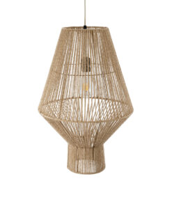 GLOBOSTAR® CAYMAN 01853 Boho Κρεμαστό Φωτιστικό Οροφής με Ντουί 1 x E27 AC 220-240V IP20 - Μπεζ - Μ40 x Π40 x Υ60cm 17 01853 7