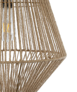 GLOBOSTAR® CAYMAN 01853 Boho Κρεμαστό Φωτιστικό Οροφής με Ντουί 1 x E27 AC 220-240V IP20 - Μπεζ - Μ40 x Π40 x Υ60cm 18 01853 8