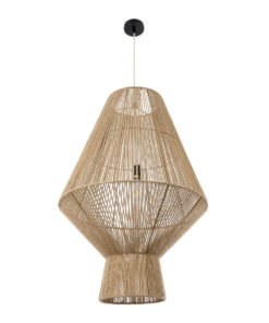 GLOBOSTAR® CAYMAN 01854 Boho Κρεμαστό Φωτιστικό Οροφής με Ντουί 1 x E27 AC 220-240V IP20 - Μπεζ - Μ60 x Π60 x Υ86cm 13 01854 4