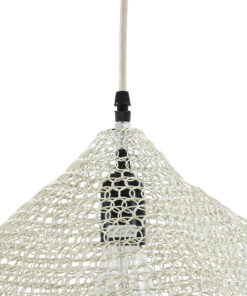 GLOBOSTAR® KENTUCKY 01862 Vintage Κρεμαστό Φωτιστικό Οροφής με Ντουί 1 x E27 AC 220-240V IP20 - Μπεζ - Μ40 x Π40 x Υ30cm 18 01862 8