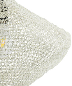 GLOBOSTAR® KENTUCKY 01862 Vintage Κρεμαστό Φωτιστικό Οροφής με Ντουί 1 x E27 AC 220-240V IP20 - Μπεζ - Μ40 x Π40 x Υ30cm 19 01862 9