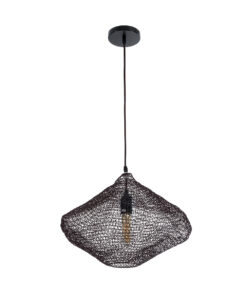 GLOBOSTAR® KENTUCKY 01863 Vintage Κρεμαστό Φωτιστικό Οροφής με Ντουί 1 x E27 AC 220-240V IP20 - Καφέ - Μ40 x Π40 x Υ30cm 14 01863 4