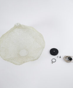 GLOBOSTAR® KENTUCKY 01865 Vintage Κρεμαστό Φωτιστικό Οροφής με Ντουί 1 x E27 AC 220-240V IP20 - Μπεζ - Μ60 x Π60 x Υ50cm 21 01865 11