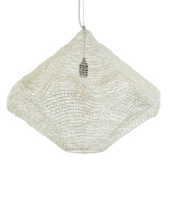 GloboStar® GLOBOSTAR® KENTUCKY 01865 Vintage Κρεμαστό Φωτιστικό Οροφής με Ντουί 1 x E27 AC 220-240V IP20 - Μπεζ - Μ60 x Π60 x Υ50cm