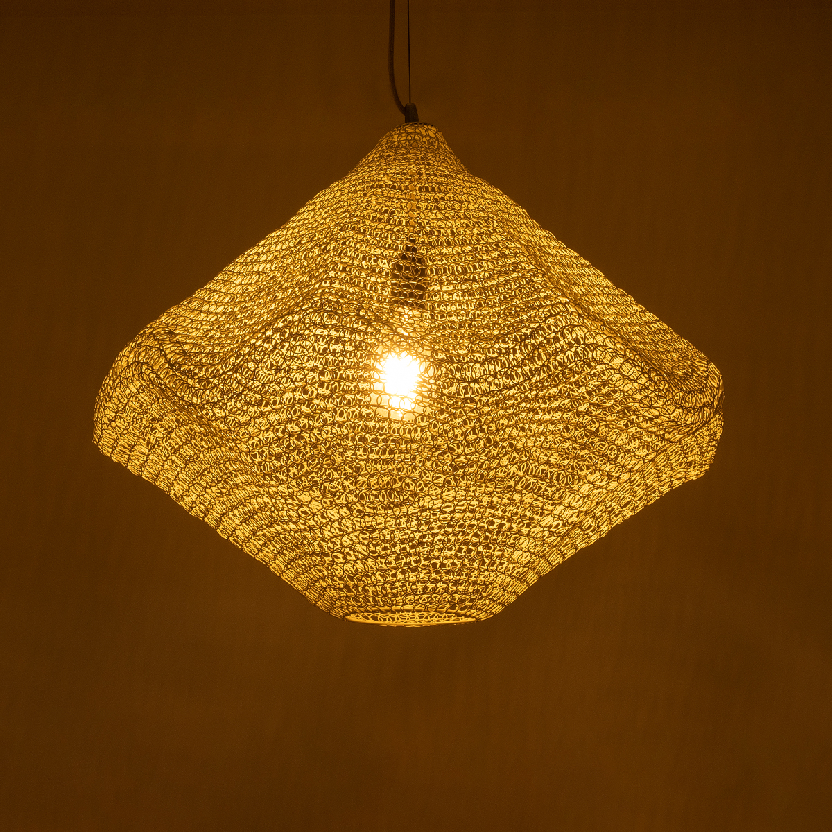 GLOBOSTAR® KENTUCKY 01865 Vintage Κρεμαστό Φωτιστικό Οροφής με Ντουί 1 x E27 AC 220-240V IP20 - Μπεζ - Μ60 x Π60 x Υ50cm 4 GLOBOSTAR® KENTUCKY 01865 Vintage Κρεμαστό Φωτιστικό Οροφής με Ντουί 1 x E27 AC 220-240V IP20 - Μπεζ - Μ60 x Π60 x Υ50cm - Image 2