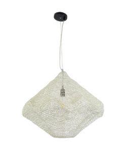 GLOBOSTAR® KENTUCKY 01865 Vintage Κρεμαστό Φωτιστικό Οροφής με Ντουί 1 x E27 AC 220-240V IP20 - Μπεζ - Μ60 x Π60 x Υ50cm 14 01865 4