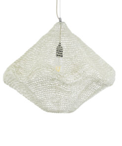 GLOBOSTAR® KENTUCKY 01865 Vintage Κρεμαστό Φωτιστικό Οροφής με Ντουί 1 x E27 AC 220-240V IP20 - Μπεζ - Μ60 x Π60 x Υ50cm 15 01865 5