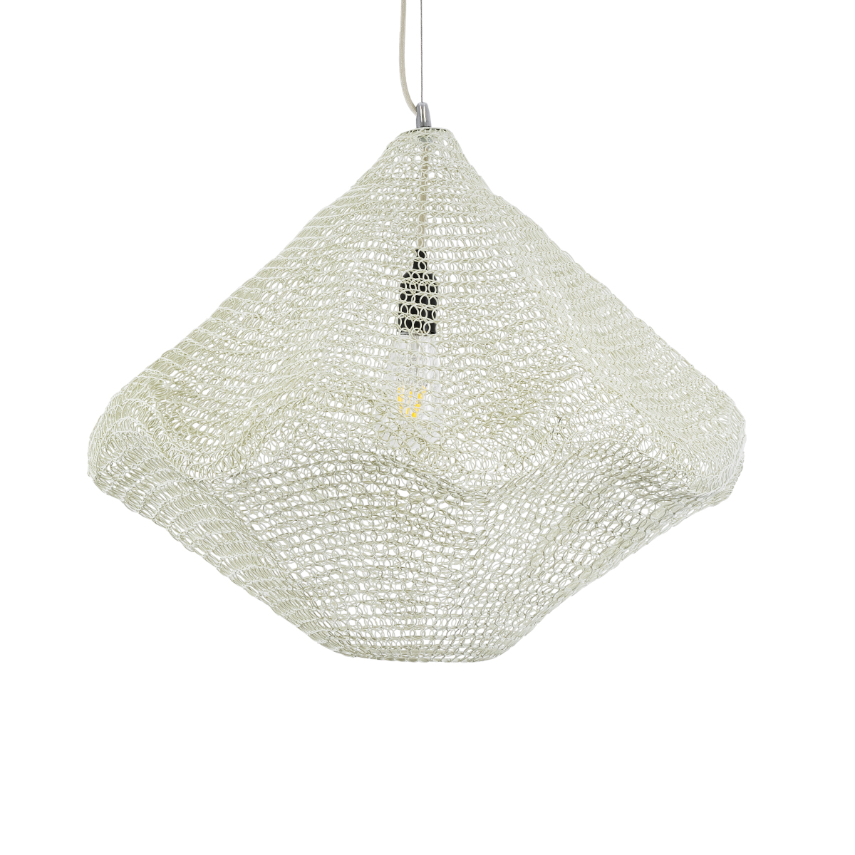 GLOBOSTAR® KENTUCKY 01865 Vintage Κρεμαστό Φωτιστικό Οροφής με Ντουί 1 x E27 AC 220-240V IP20 - Μπεζ - Μ60 x Π60 x Υ50cm 6 GLOBOSTAR® KENTUCKY 01865 Vintage Κρεμαστό Φωτιστικό Οροφής με Ντουί 1 x E27 AC 220-240V IP20 - Μπεζ - Μ60 x Π60 x Υ50cm - Image 4