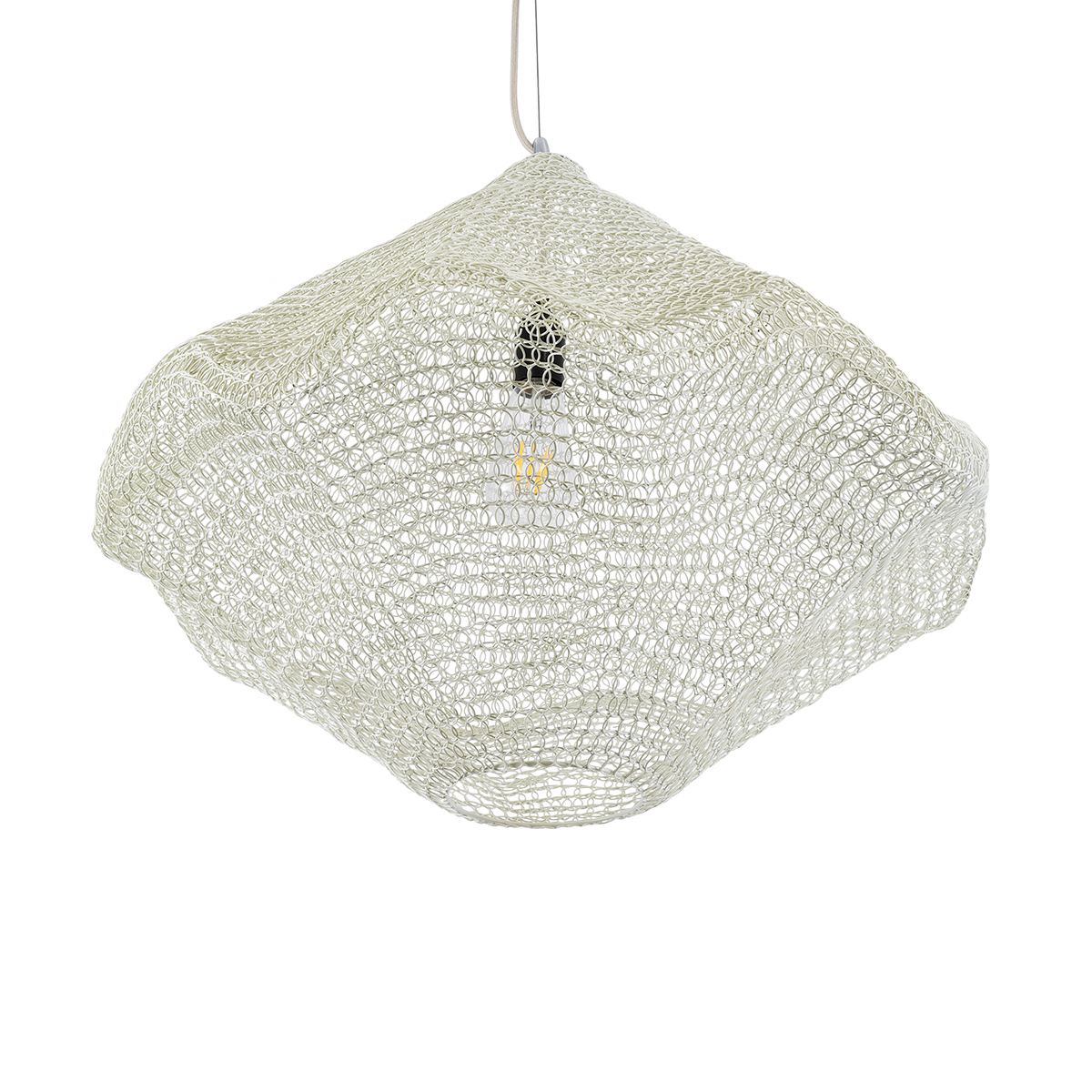 GLOBOSTAR® KENTUCKY 01865 Vintage Κρεμαστό Φωτιστικό Οροφής με Ντουί 1 x E27 AC 220-240V IP20 - Μπεζ - Μ60 x Π60 x Υ50cm 7 GLOBOSTAR® KENTUCKY 01865 Vintage Κρεμαστό Φωτιστικό Οροφής με Ντουί 1 x E27 AC 220-240V IP20 - Μπεζ - Μ60 x Π60 x Υ50cm - Image 5