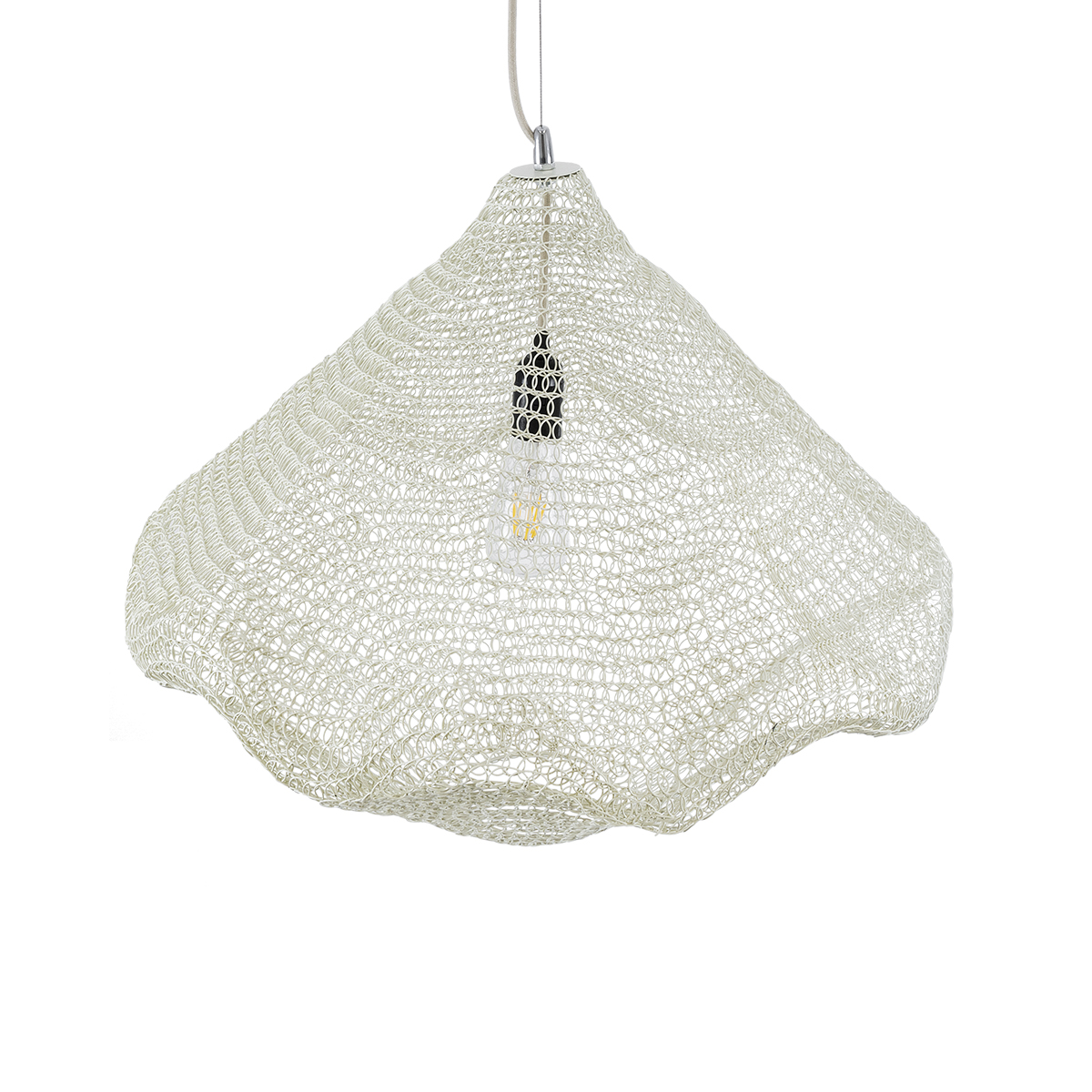 GLOBOSTAR® KENTUCKY 01865 Vintage Κρεμαστό Φωτιστικό Οροφής με Ντουί 1 x E27 AC 220-240V IP20 - Μπεζ - Μ60 x Π60 x Υ50cm 8 GLOBOSTAR® KENTUCKY 01865 Vintage Κρεμαστό Φωτιστικό Οροφής με Ντουί 1 x E27 AC 220-240V IP20 - Μπεζ - Μ60 x Π60 x Υ50cm - Image 6