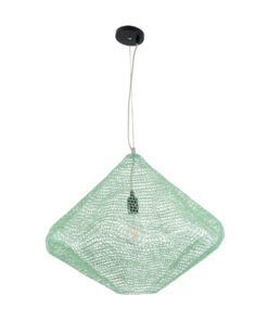 GLOBOSTAR® KENTUCKY 01866 Vintage Κρεμαστό Φωτιστικό Οροφής με Ντουί 1 x E27 AC 220-240V IP20 - Τιρκουάζ - Μ60 x Π60 x Υ50cm 14 01866 4