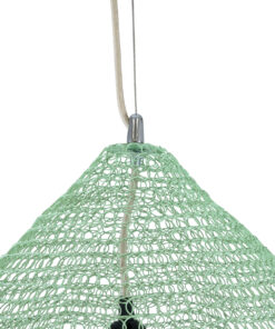 GLOBOSTAR® KENTUCKY 01866 Vintage Κρεμαστό Φωτιστικό Οροφής με Ντουί 1 x E27 AC 220-240V IP20 - Τιρκουάζ - Μ60 x Π60 x Υ50cm 18 01866 8