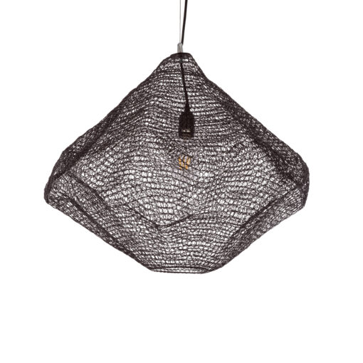 GloboStar® GLOBOSTAR® KENTUCKY 01867 Vintage Κρεμαστό Φωτιστικό Οροφής με Ντουί 1 x E27 AC 220-240V IP20 - Καφέ - Μ60 x Π60 x Υ50cm