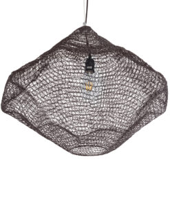 GLOBOSTAR® KENTUCKY 01867 Vintage Κρεμαστό Φωτιστικό Οροφής με Ντουί 1 x E27 AC 220-240V IP20 - Καφέ - Μ60 x Π60 x Υ50cm 16 01867 6