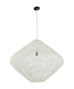 GLOBOSTAR® KENTUCKY 01868 Vintage Κρεμαστό Φωτιστικό Οροφής με Ντουί 1 x E27 AC 220-240V IP20 - Μπεζ - Μ90 x Π90 x Υ70cm 14 01868 4