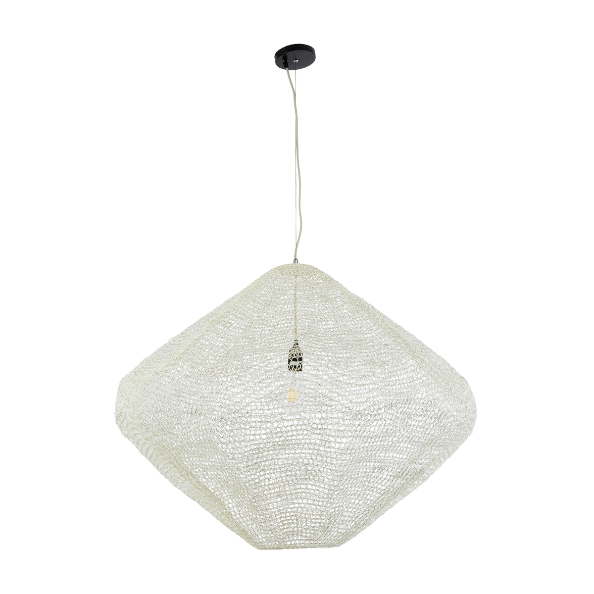 GLOBOSTAR® KENTUCKY 01868 Vintage Κρεμαστό Φωτιστικό Οροφής με Ντουί 1 x E27 AC 220-240V IP20 - Μπεζ - Μ90 x Π90 x Υ70cm 5 GLOBOSTAR® KENTUCKY 01868 Vintage Κρεμαστό Φωτιστικό Οροφής με Ντουί 1 x E27 AC 220-240V IP20 - Μπεζ - Μ90 x Π90 x Υ70cm - Image 3