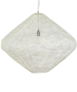 GLOBOSTAR® KENTUCKY 01868 Vintage Κρεμαστό Φωτιστικό Οροφής με Ντουί 1 x E27 AC 220-240V IP20 - Μπεζ - Μ90 x Π90 x Υ70cm 15 01868 5