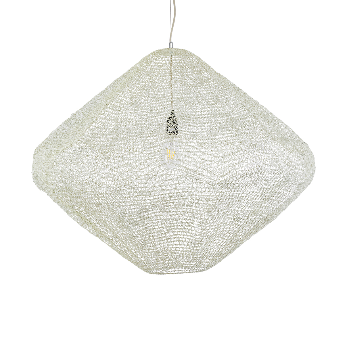 GLOBOSTAR® KENTUCKY 01868 Vintage Κρεμαστό Φωτιστικό Οροφής με Ντουί 1 x E27 AC 220-240V IP20 - Μπεζ - Μ90 x Π90 x Υ70cm 6 GLOBOSTAR® KENTUCKY 01868 Vintage Κρεμαστό Φωτιστικό Οροφής με Ντουί 1 x E27 AC 220-240V IP20 - Μπεζ - Μ90 x Π90 x Υ70cm - Image 4