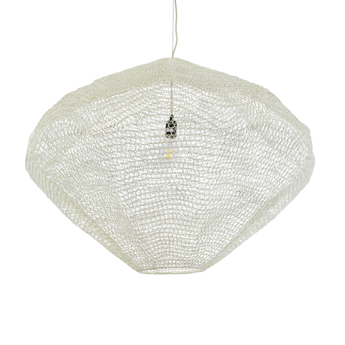 GLOBOSTAR® KENTUCKY 01868 Vintage Κρεμαστό Φωτιστικό Οροφής με Ντουί 1 x E27 AC 220-240V IP20 - Μπεζ - Μ90 x Π90 x Υ70cm 7 GLOBOSTAR® KENTUCKY 01868 Vintage Κρεμαστό Φωτιστικό Οροφής με Ντουί 1 x E27 AC 220-240V IP20 - Μπεζ - Μ90 x Π90 x Υ70cm - Image 5