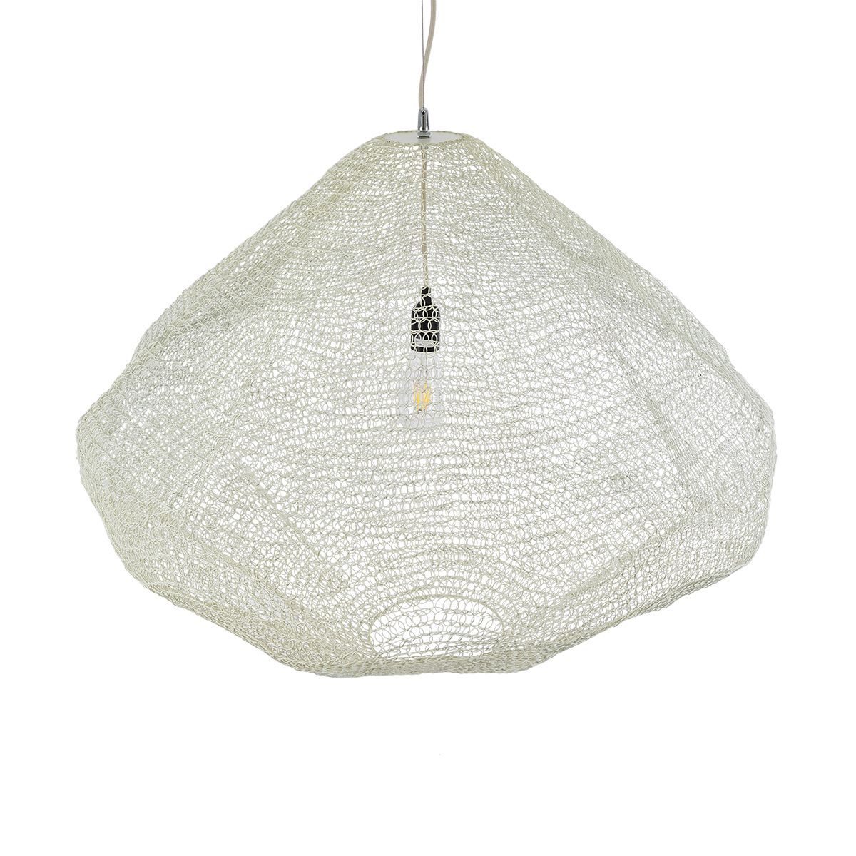 GLOBOSTAR® KENTUCKY 01868 Vintage Κρεμαστό Φωτιστικό Οροφής με Ντουί 1 x E27 AC 220-240V IP20 - Μπεζ - Μ90 x Π90 x Υ70cm 8 GLOBOSTAR® KENTUCKY 01868 Vintage Κρεμαστό Φωτιστικό Οροφής με Ντουί 1 x E27 AC 220-240V IP20 - Μπεζ - Μ90 x Π90 x Υ70cm - Image 6