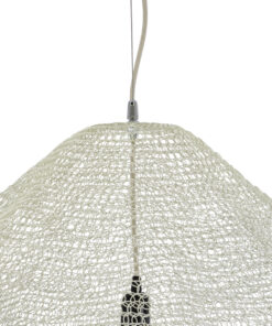 GLOBOSTAR® KENTUCKY 01868 Vintage Κρεμαστό Φωτιστικό Οροφής με Ντουί 1 x E27 AC 220-240V IP20 - Μπεζ - Μ90 x Π90 x Υ70cm 18 01868 8