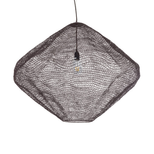 GloboStar® GLOBOSTAR® KENTUCKY 01869 Vintage Κρεμαστό Φωτιστικό Οροφής με Ντουί 1 x E27 AC 220-240V IP20 - Καφέ - Μ90 x Π90 x Υ70cm