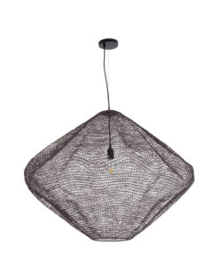 GLOBOSTAR® KENTUCKY 01869 Vintage Κρεμαστό Φωτιστικό Οροφής με Ντουί 1 x E27 AC 220-240V IP20 - Καφέ - Μ90 x Π90 x Υ70cm 14 01869 4