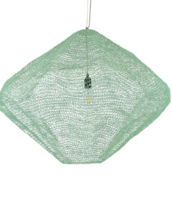 GloboStar® GLOBOSTAR® KENTUCKY 01870 Vintage Κρεμαστό Φωτιστικό Οροφής με Ντουί 1 x E27 AC 220-240V IP20 - Τιρκουάζ - Μ90 x Π90 x Υ70cm