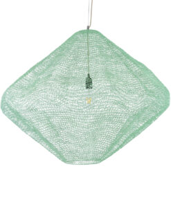 GLOBOSTAR® KENTUCKY 01870 Vintage Κρεμαστό Φωτιστικό Οροφής με Ντουί 1 x E27 AC 220-240V IP20 - Τιρκουάζ - Μ90 x Π90 x Υ70cm 15 01870 5