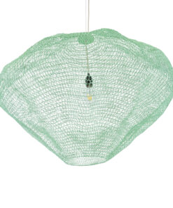 GLOBOSTAR® KENTUCKY 01870 Vintage Κρεμαστό Φωτιστικό Οροφής με Ντουί 1 x E27 AC 220-240V IP20 - Τιρκουάζ - Μ90 x Π90 x Υ70cm 16 01870 6