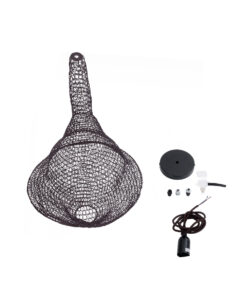 GLOBOSTAR® KENTUCKY 01872 Vintage Κρεμαστό Φωτιστικό Οροφής με Ντουί 1 x E27 AC 220-240V IP20 - Καφέ - Μ35 x Π35 x Υ60cm 22 01872 11