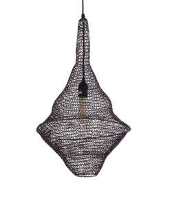 GloboStar® GLOBOSTAR® KENTUCKY 01872 Vintage Κρεμαστό Φωτιστικό Οροφής με Ντουί 1 x E27 AC 220-240V IP20 - Καφέ - Μ35 x Π35 x Υ60cm